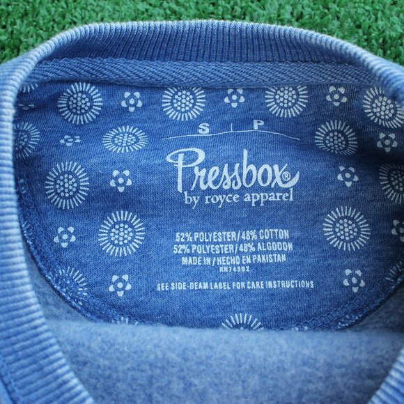 💙❤️University of Kansas Jayhawks Oversized Waist-Length Crewneck Sweatshirt - Picture 3 of 4